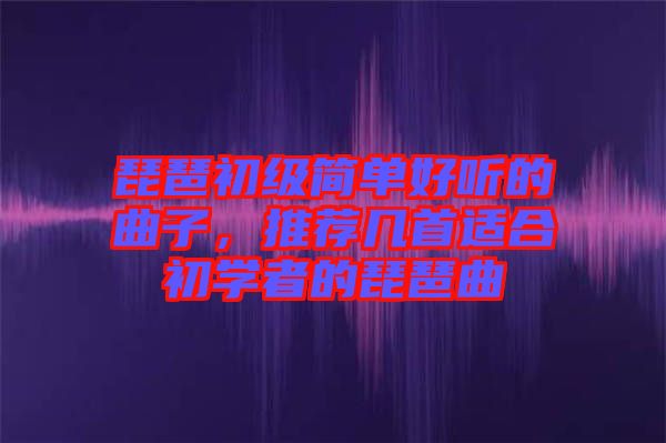 琵琶初級(jí)簡單好聽的曲子，推薦幾首適合初學(xué)者的琵琶曲