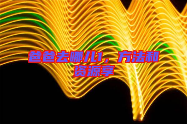 爸爸去哪兒1，方法和資源享