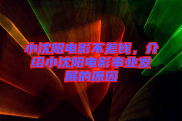 小沈陽電影不差錢，介紹小沈陽電影事業(yè)發(fā)展的原因
