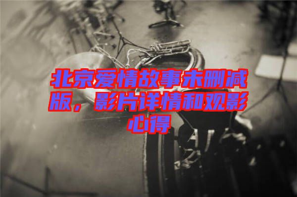 北京愛情故事未刪減版，影片詳情和觀影心得