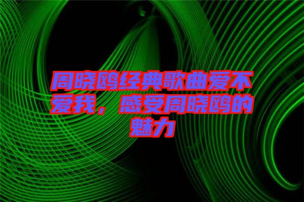 周曉鷗經(jīng)典歌曲愛不愛我，感受周曉鷗的魅力