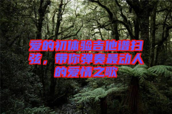 愛的初體驗吉他譜掃弦，帶你彈奏最動人的愛情之歌