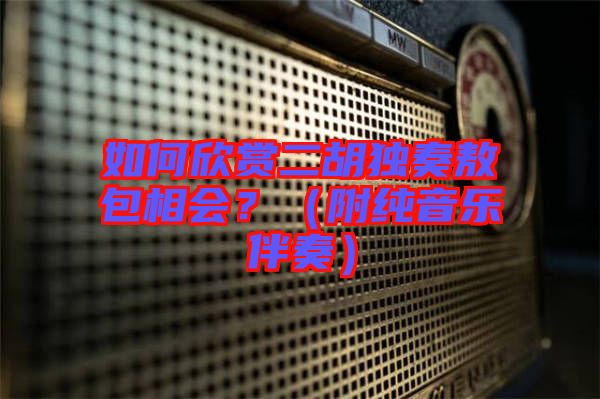 如何欣賞二胡獨奏敖包相會？（附純音樂伴奏）