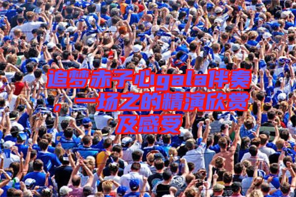追夢赤子心gala伴奏，一場之的精演欣賞及感受