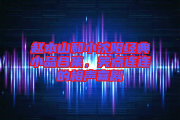 趙本山和小沈陽經(jīng)典小品合集，笑點(diǎn)連連的相聲喜劇