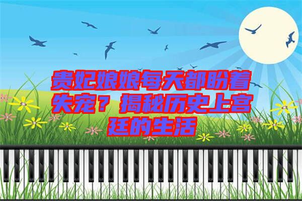 貴妃娘娘每天都盼著失寵？揭秘歷史上宮廷的生活