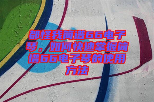 都怪我簡(jiǎn)譜66電子琴，如何快速掌握簡(jiǎn)譜66電子琴的使用方法