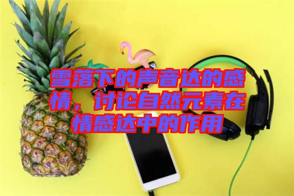 雪落下的聲音達的感情，討論自然元素在情感達中的作用
